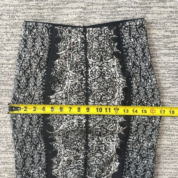 NWT Byron Lars Beguile Anthropologie Sombra Laser Cut Size 4 Pencil Skirt - Picture 9 of 13